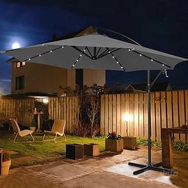 Ombrellone da Giardino con 32 luci LED
