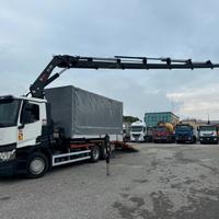 RENAULT T 380 CASSONE + GRU HIAB XS 322-6