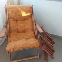 poltrona, tavolino pieghevole 