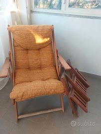 poltrona, tavolino pieghevole 