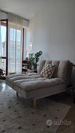 Divano reclinabile 2 posti in tessuto