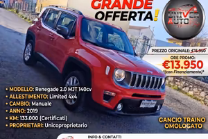 Jeep Renegade 2.0 Mjt 140CV 4x4 Limited/Manuale/Ga
