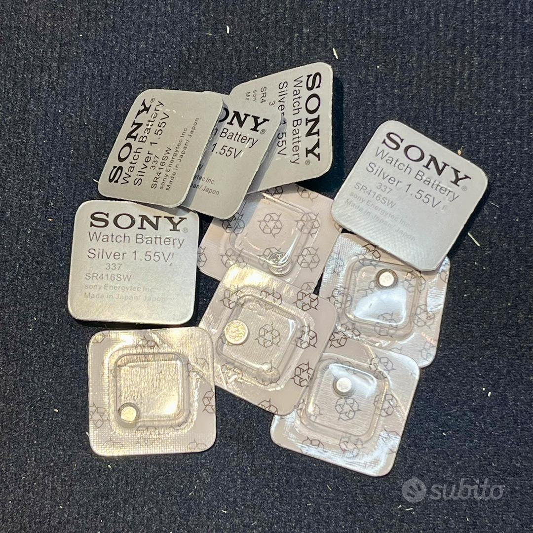 Sony 10 Pièces PILES 337 SR416SW 1.55V Argent Oxyde Piles Bouton Piles 337 Fiche Technique Et Prix Au Maroc - Foto 9