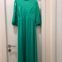 Abito lungo elegante verde