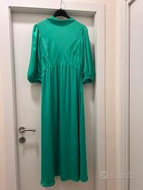 Abito lungo elegante verde