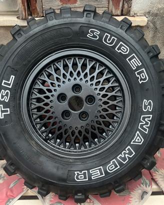 Cerchio jeep originale con gomma 31 10.50 R15