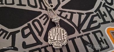Collana teschio Harley Davidson 