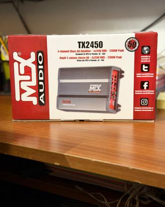 Amplificatore a 4 canali MTX Audio TX2450 - NUOVO