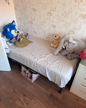 Rete letto singolo + materasso