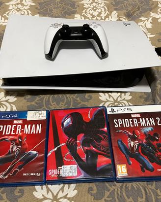 PlayStation 5 con lettore usata + pad  LEGGI SOTTO