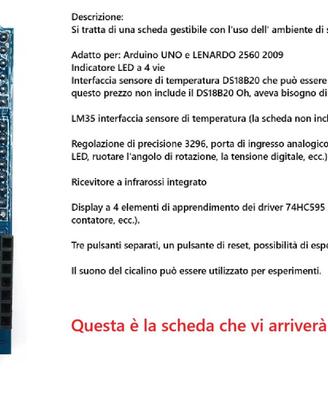 Scheda per Arduino UNO R3 e LEONARDO Mega