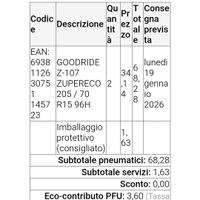 gomme 205/70/15r 206/104