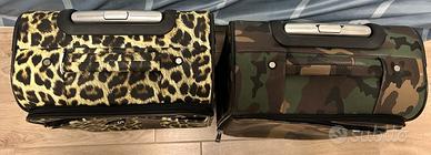 set trolley mia bag camouflage e animalier