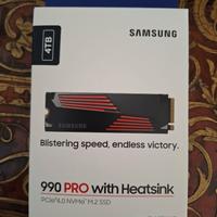 Samsung SSD 990 Pro 4TB con dissipatore
