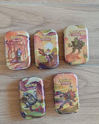 Tin box carte Pokémon (nuove)