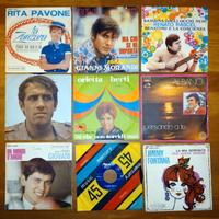 45  GIRI VINILE ANNI 60 - Lotto di 9 dischi