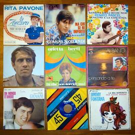 45  GIRI VINILE ANNI 60 - Lotto di 9 dischi