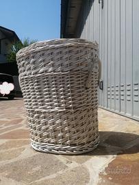 Cestone in vimini 
