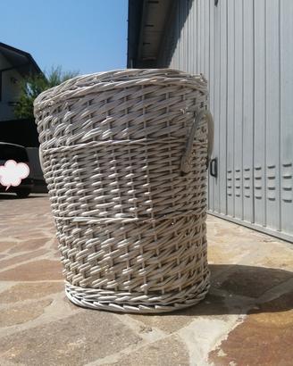 Cestone in vimini 