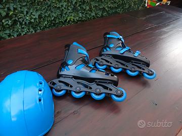pattini a rotelle n. 38 e casco 