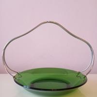 Vassoio cestino in vetro.