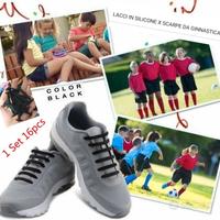 16 Lacci Universali in Silicone Scarpe Ginnast