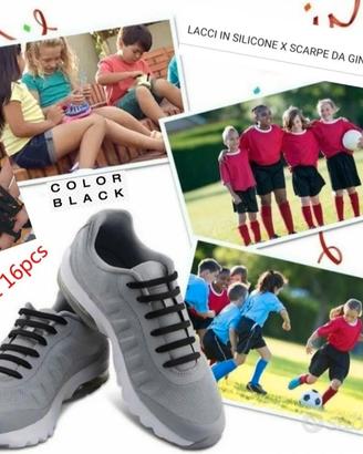16 Lacci Universali in Silicone Scarpe Ginnast