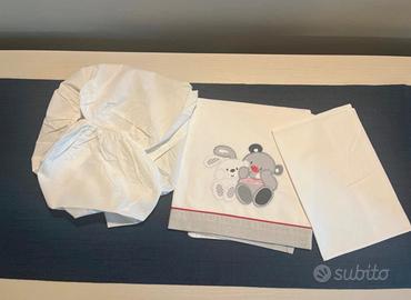 Due set lenzuola culla/navicella