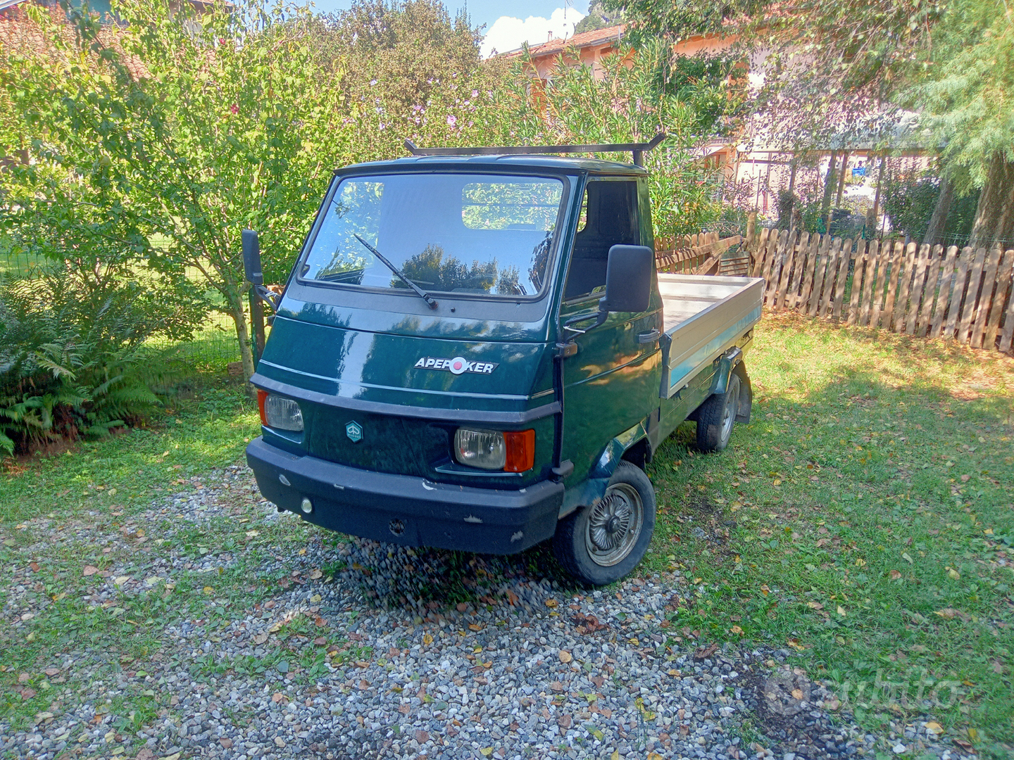 Alluminio Mandorlato Ape 50 Con Cassone Ape Poker Benzina Veicoli