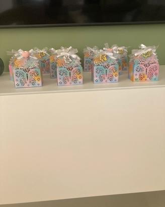 Scatoline segnaposto, ricordo compleanno