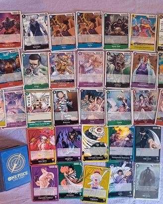 Lotto 161 carte OnePiece  1SR, 9L ,26R,125C