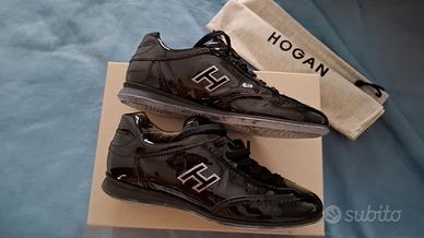 Scarpe nere lucide Hogan