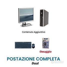 Postazione completa: PC + Monitor 17" + Accessori