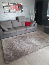 Tappeto Shaggy grigio pelo semi lungo