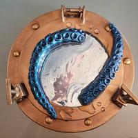 specchio oblò vintage 