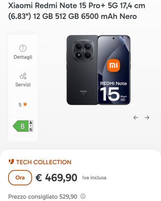 Xiaomi Redmi note 15 pro+ 12 GB RAM 512 GB memoria
