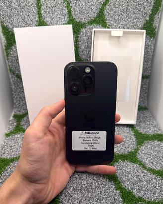 iPhone 16 Pro 256gb Nero - 🔋100% Gar. 12 Mesi