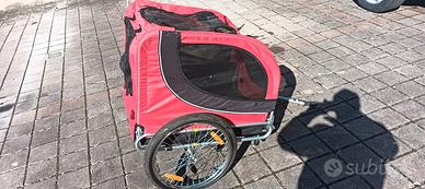 Trasportino animali rimorchio bici 