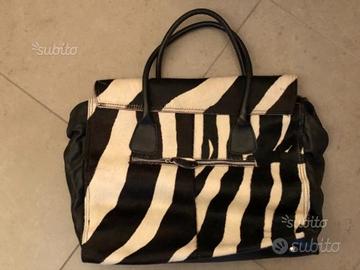 Borsa di pelle e pelo