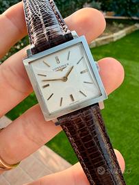 Orologio vintage di forma Longines cioccolatino