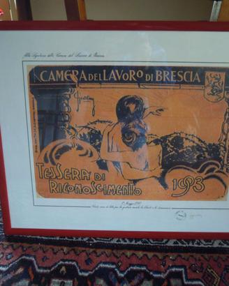 Quadro vintage 1° maggio 1990