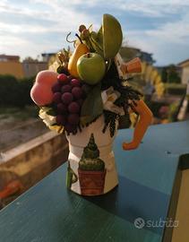 caffettiera decorativa con decoupage 