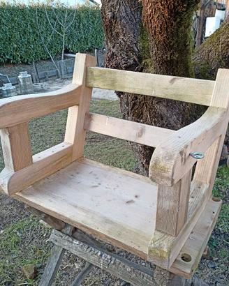 altalena in legno massello