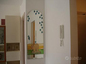 Specchio bambini 40x120 Arco Baleno Orso rondini