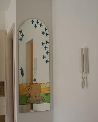 Specchio bambini 40x120 Arco Baleno Orso rondini