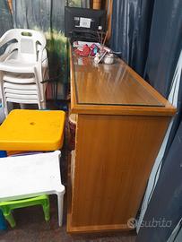 Mobile bar/credenza vintage legno massello