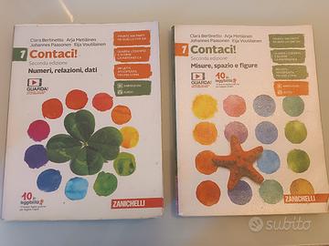 Libri di matematica "Contaci!" per la scuola media