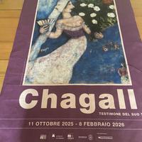 Manifesto originale mostra Chagall a Ferrara