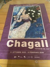 Manifesto originale mostra Chagall a Ferrara