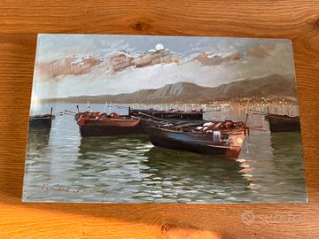 VITTORIO COLUCCI due OLI SU TELA